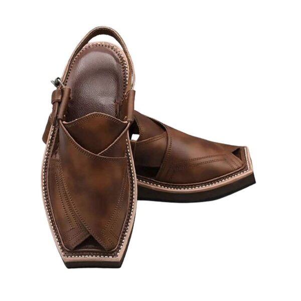 Double Shade Kaptaan Chappal | kaptaan chappal​​ | Brown kaptaan chappal​​ | imran khan kaptaan chappal​ | best peshawari chappal