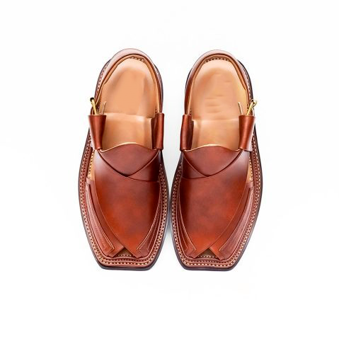 Double Shade Brown Vibram Sole Peshawari Chappal | A Perfect Blend of Style and Comfort!
