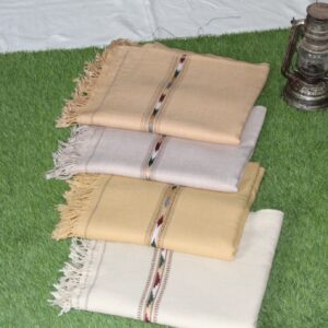 Discover the 48 – Handmade Pure Australian Wool Men Shawl Handmade Pure Wool Shawl (100% Wool) | Salam Pora Made Classic Solid Colors