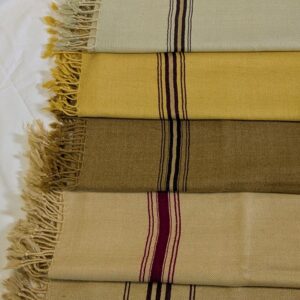 48 - Double Pure 100% Wool Handmade Muffler